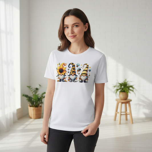 Bumble Bee Gnomes T-shirt Mockup