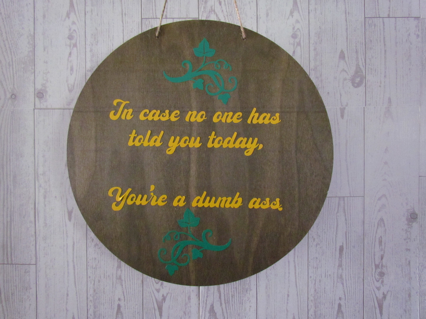 In Case sign