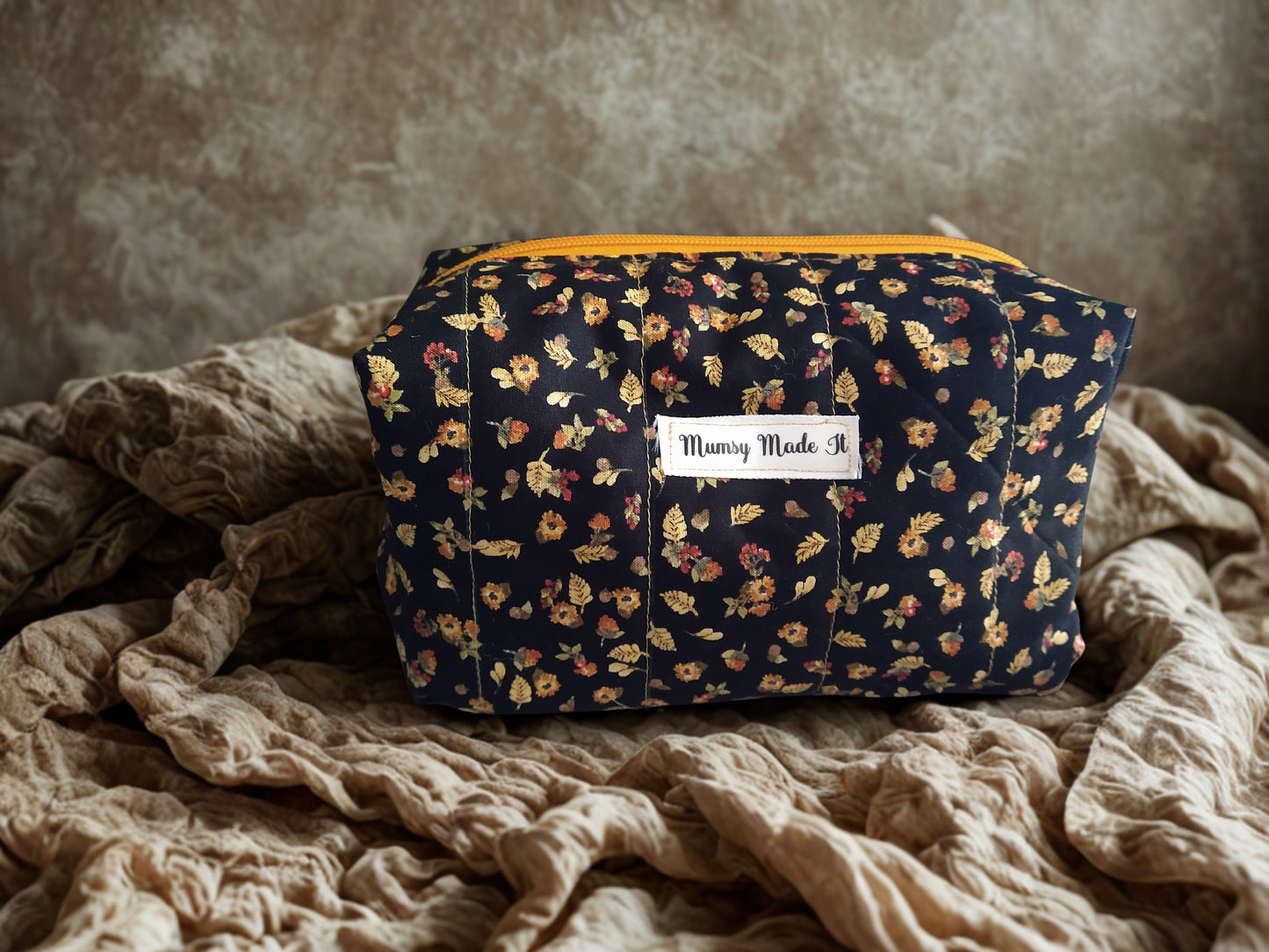 Golden Flowers All Occasion Boxy Bag