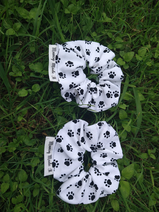 Paw Print Scrunchies