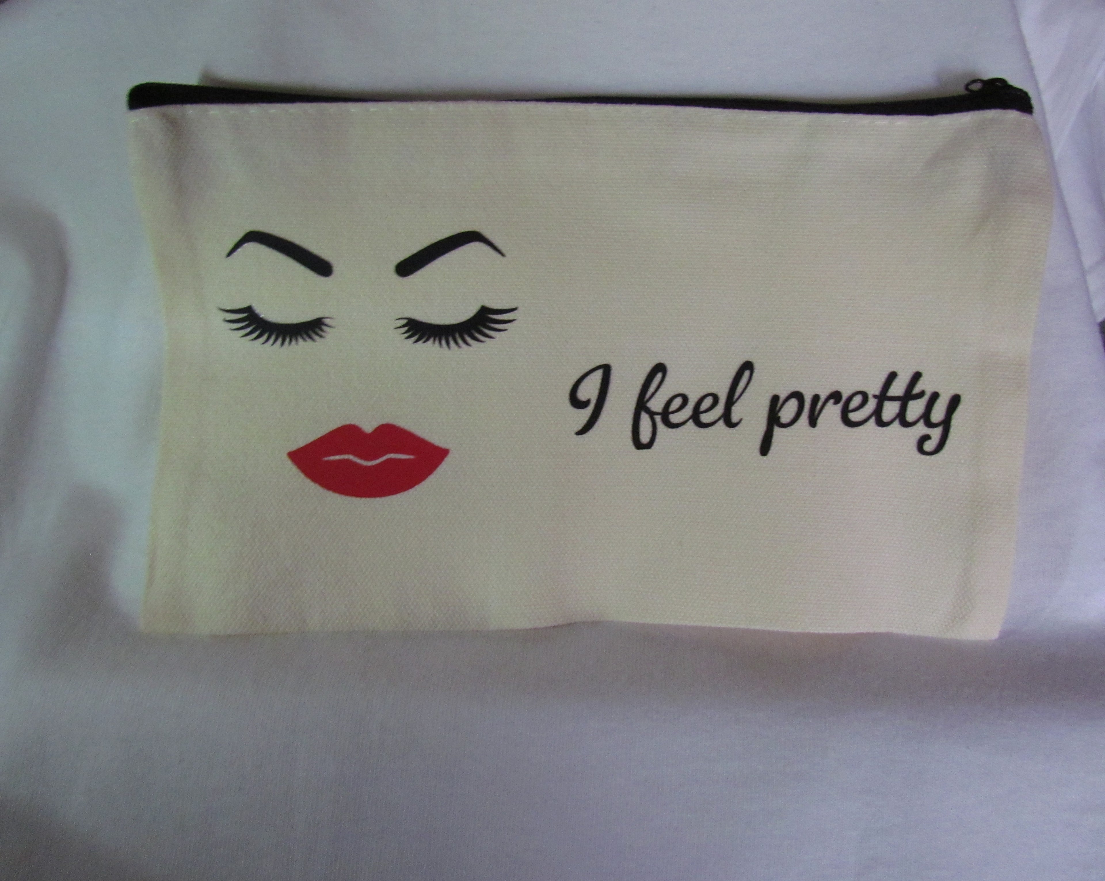 I Feel Pretty cosmetic bag