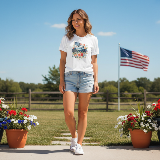 Americana T-shirt Outdoor Mockup