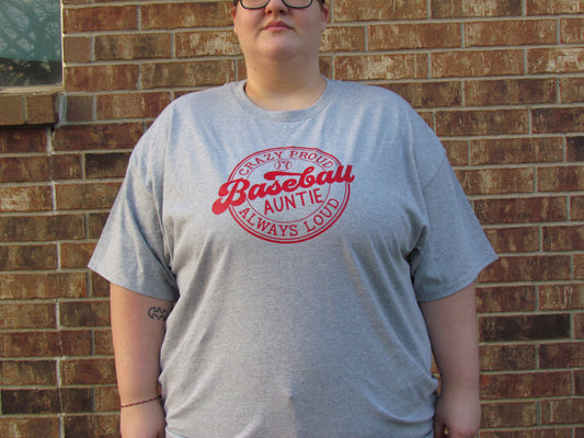 Crazy Proud Baseball Auntie