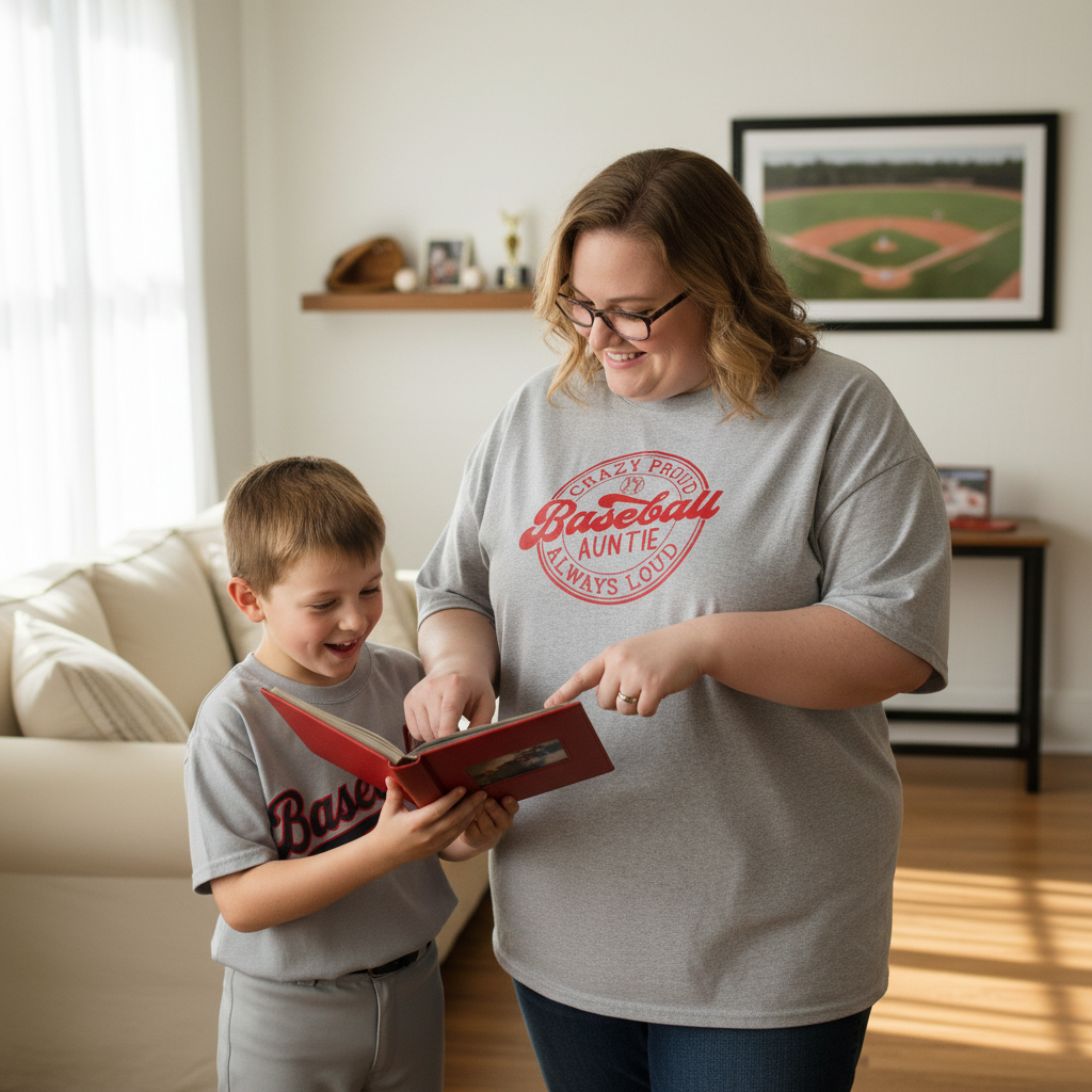 Crazy Proud Baseball Auntie Mockup