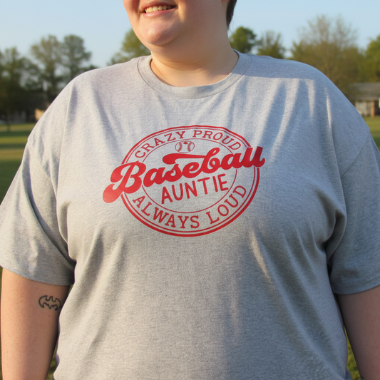 Crazy Proud Baseball Auntie